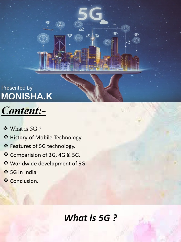 5g Presentation Pdf 4 G Mobile Technology
