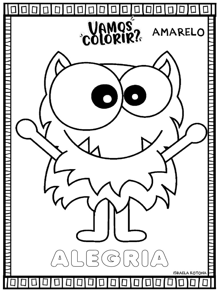 O Monstro Das Cores COLORIR | PDF