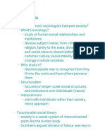 Sociology Notes: Key Concepts in the Study of Society