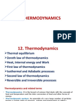 Thermodynamics CH12