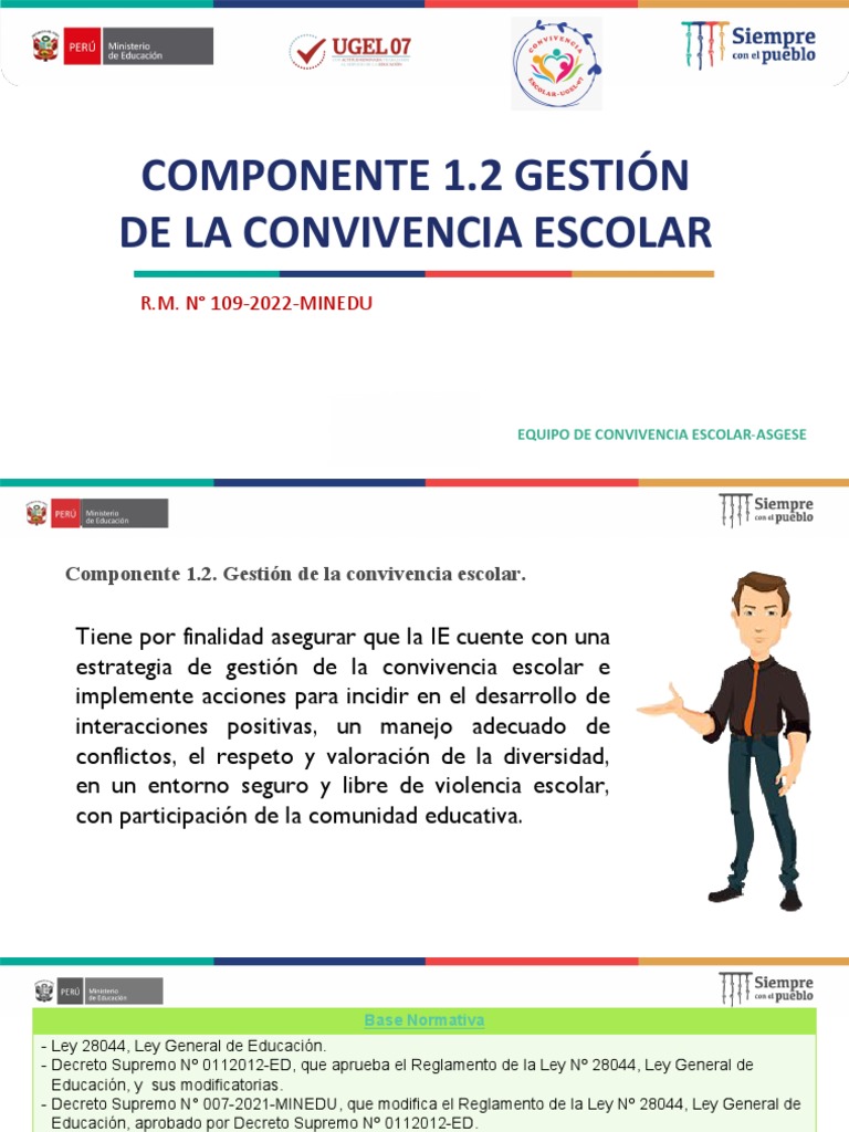 Gestion De La Convivencia Escolar Pdf Comportamiento Democracia