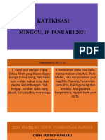 Materi Katekisasi, Minggu 10 Januari 2021