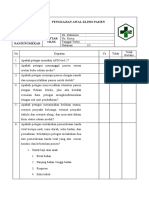 7.2.1 Daftar Tilik Pengkajian Awal Klinis Pasien