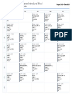 Timetable Sep 06 2022