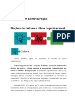 Noções de Cultura e Clima Organizacional