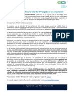 Constituye Crédito Fiscal El Total Del IGV Pagado en Una Importación