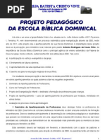 projeto pedagógico
