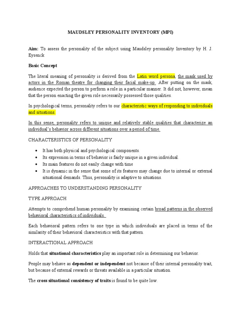 maudsley-personality-inventory-mpi-aim-to-assess-the-personality-of