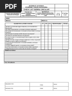 CHECKLIST SIERRA CIRCULAR