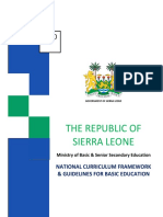 Sierra Leone unveils new National Curriculum Framework for basic education