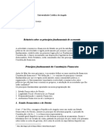 Relatório Sobre Os Princípios Gerais de Economia