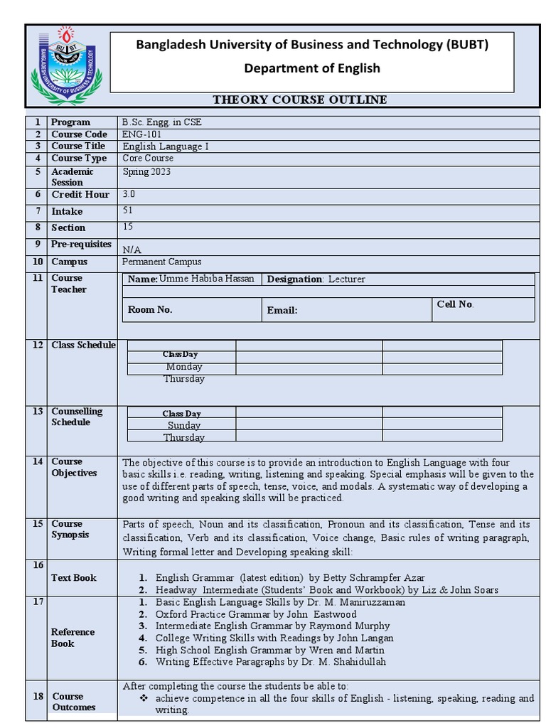 Eng 101 (1) - 230116 - 113301 | PDF | English Language | Test (Assessment)