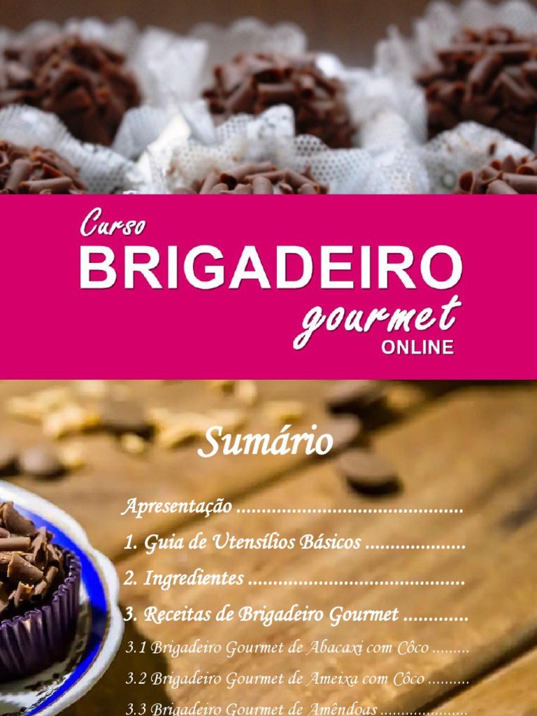 Curso Brigadeiro Gourmet Pdf Chocolate Embalagem E Rotulagem