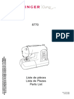 Singer 8770curvy Parts List