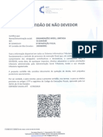 CERTIDÃO DE NÃO DEVEDOR