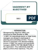 Management by Objectives (Mbo)