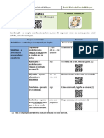 Coordenação Orações Ficha Trabalho