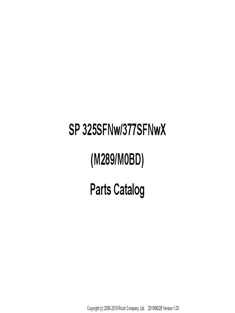 M289 M0BD Exp V1.03 | PDF | Metalworking | Equipment