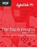 Download The Top 6 Insights from Ad Ages Creativity and Technology Conference by Digital Lab SN62053850 doc pdf
