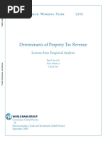 Determinants of Property Tax Revenue Lessons From Empirical Analysis