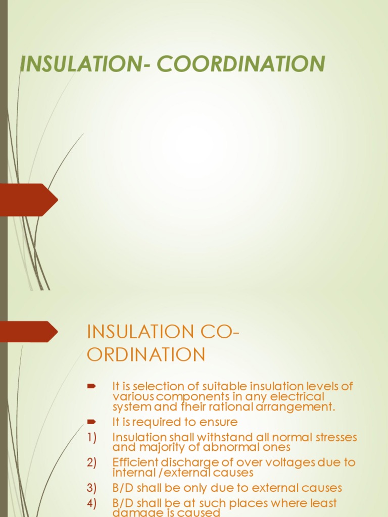 Insulation Coordination PDF Electrical Substation Insulator