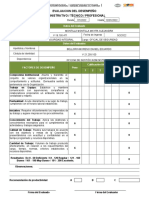 Evaluacion de Desempeño Administrativo Tecnico Profesional