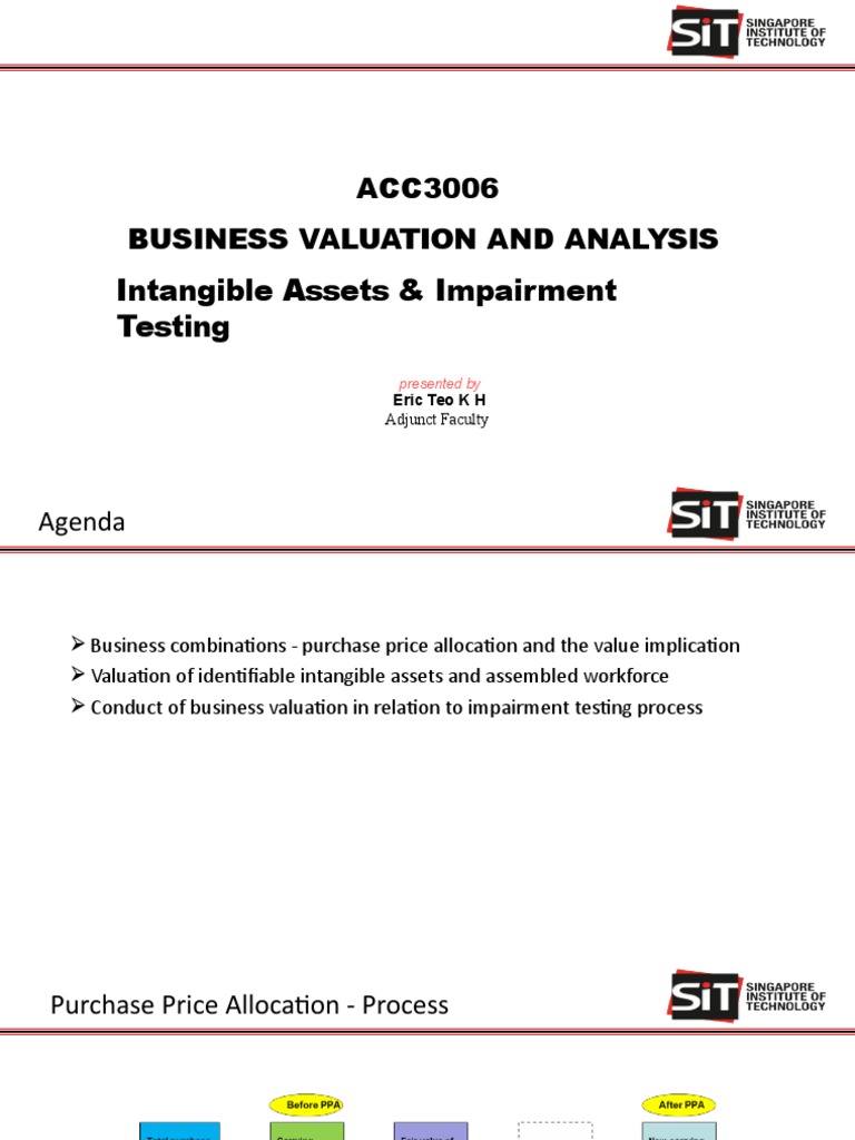Seminar 12 Intangible Assets And Impairment Testing1 Pdf