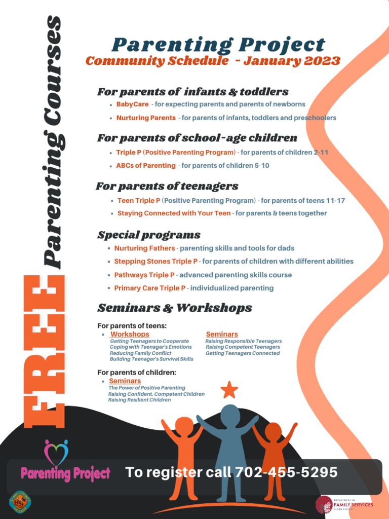 Parenting Project Schedule - January 2023 | PDF
