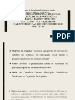 Análise da participação social em políticas públicas no RS