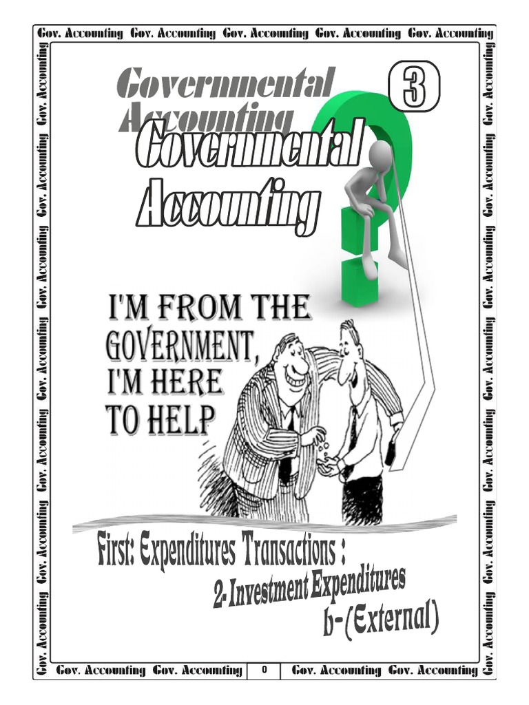 Gov. Note No.3Investment Expenditures (External) PDF Expense