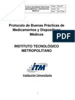 GBU 007 Protocolo de Buenas Prácticas de Medicamentos y Dispositivos Médicos