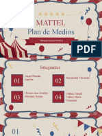 Plan de Medios de Mattel para Mezcla Promocional II