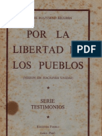 1962. Andrés Townsend. Por La Libertad de Los Pueblos