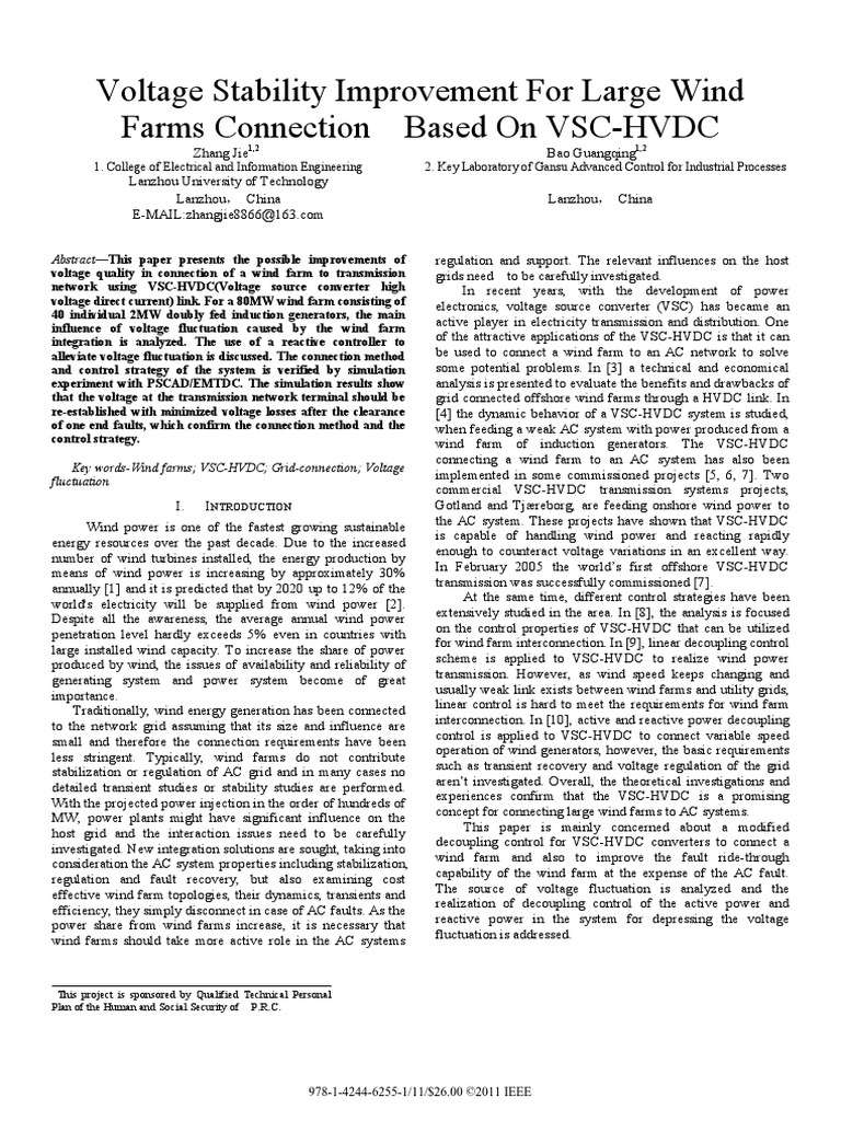 Conference 2 PDF Wind Power Electric Power Transmission