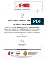 ACLS curso certificado comparecimento