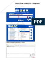 Abertura de Protocolo de Treinamento Operacional