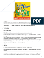 Convicted Underage Sexual Abuser James "Jimmy" Moore's "Livin' La Vida Low Carb" Podcast Segments (2/28/18 - 4/27/22)