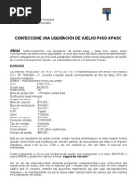 Modelo Liquidacion de Sueldos  Compensación laboral 