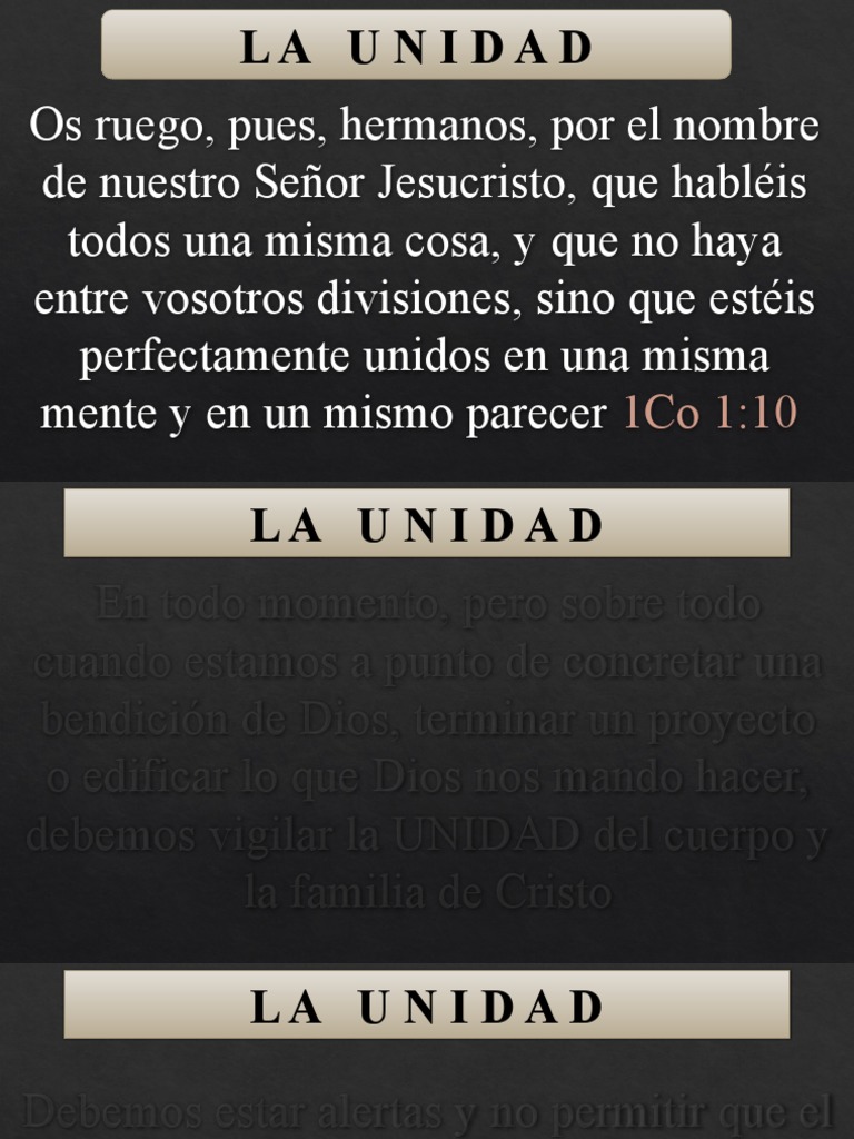 La Unidad del Espíritu en Cristo | PDF | Cristo (título) | Dios