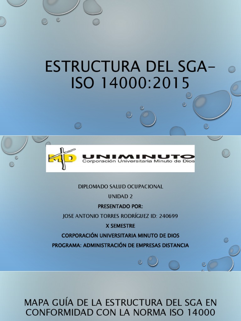 Estructura del SGA según ISO 14000 | PDF | Planificación