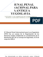 Tribunal Penal Internacional para La Antigua Yugoslavia