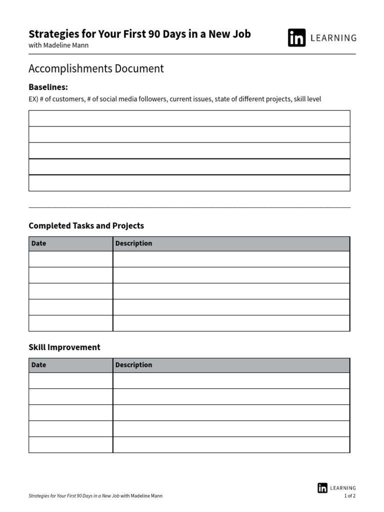 Accomplishments Document | PDF