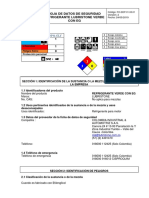 REFRIGERANTE VERDE 5% EG FO-DDP-01.03.01 HOJA DE DATOS DE SEGURIDAD Ver 2. 224-05-2019 - 11 - 36 - 41