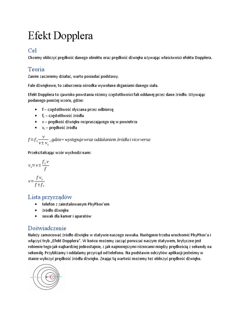 Efekt Dopplera | PDF