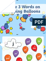 Phase 3 Words On Popping Balloons Powerpoint