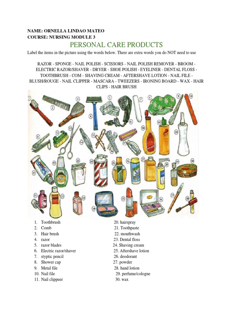 Personal Care Products Overview | PDF