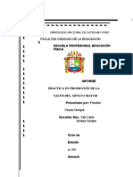 Promoción de la salud en adultos mayores a través de actividad física