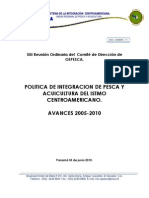 01.1 Informe Sobre La Politica de Integracion de Pesca y Acuicultura Del Istmo no