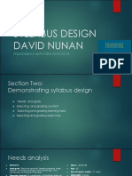 Syllabus Design David Nunan