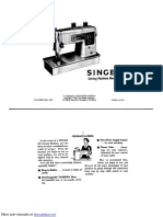 Singer Sewing Machine 338, Máquina Coser, Manual